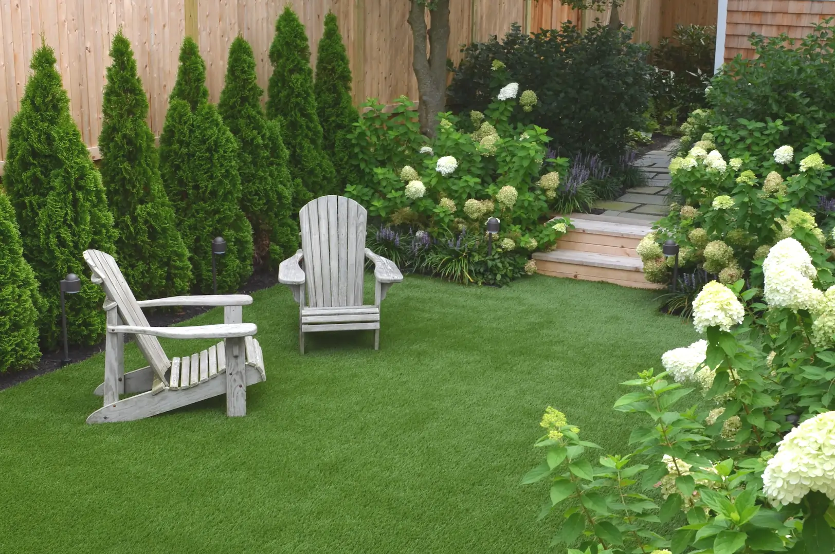 artificial-grass-backyard residential artificial grass lawn