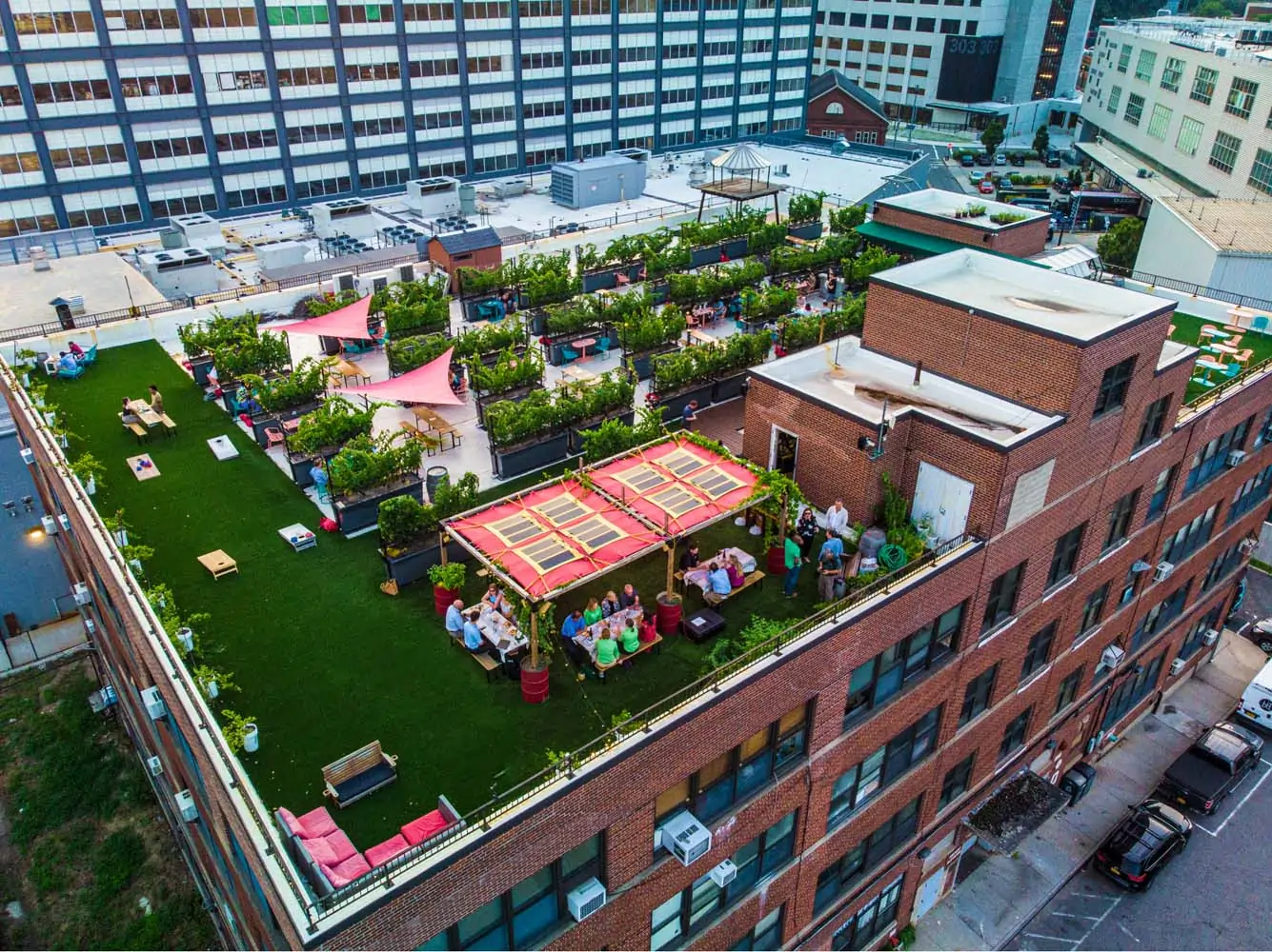 Rooftop artificial grass in New Jersey