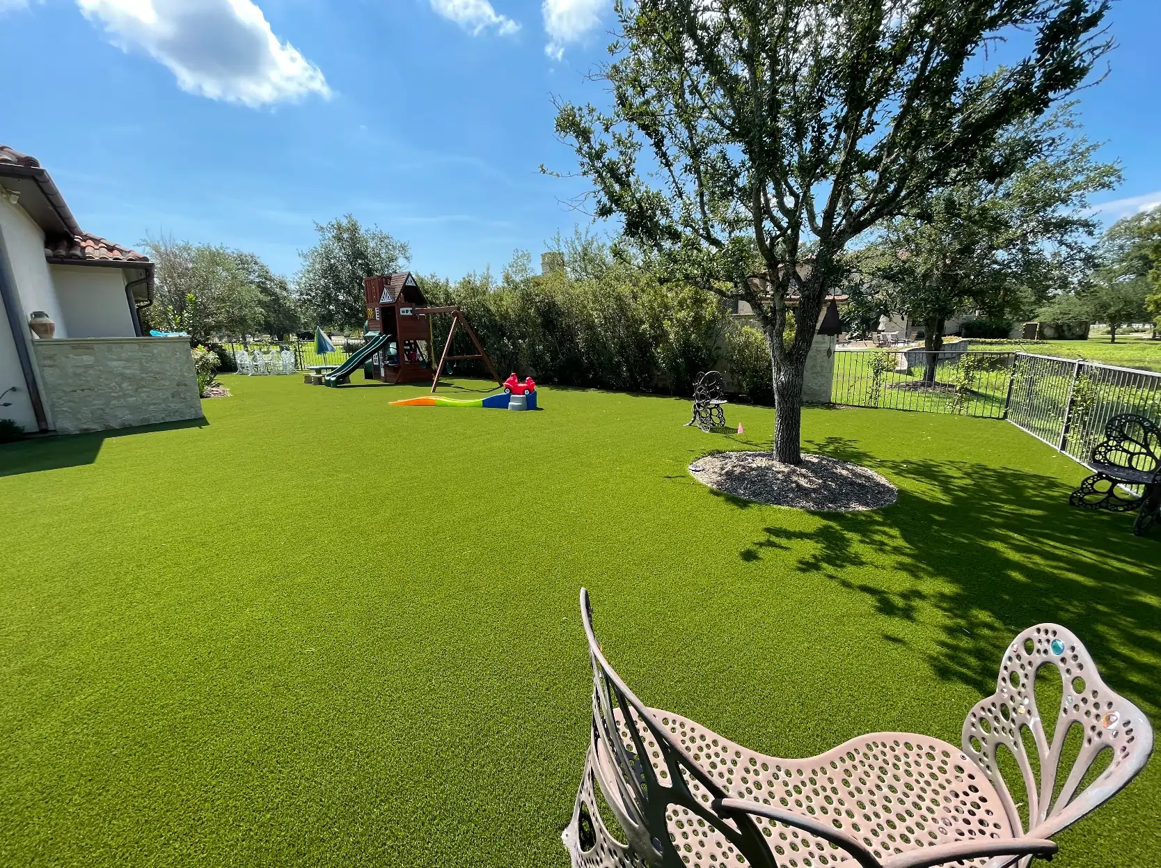 Backyard3 SYNLawn Artificial Turf Installation Backyard