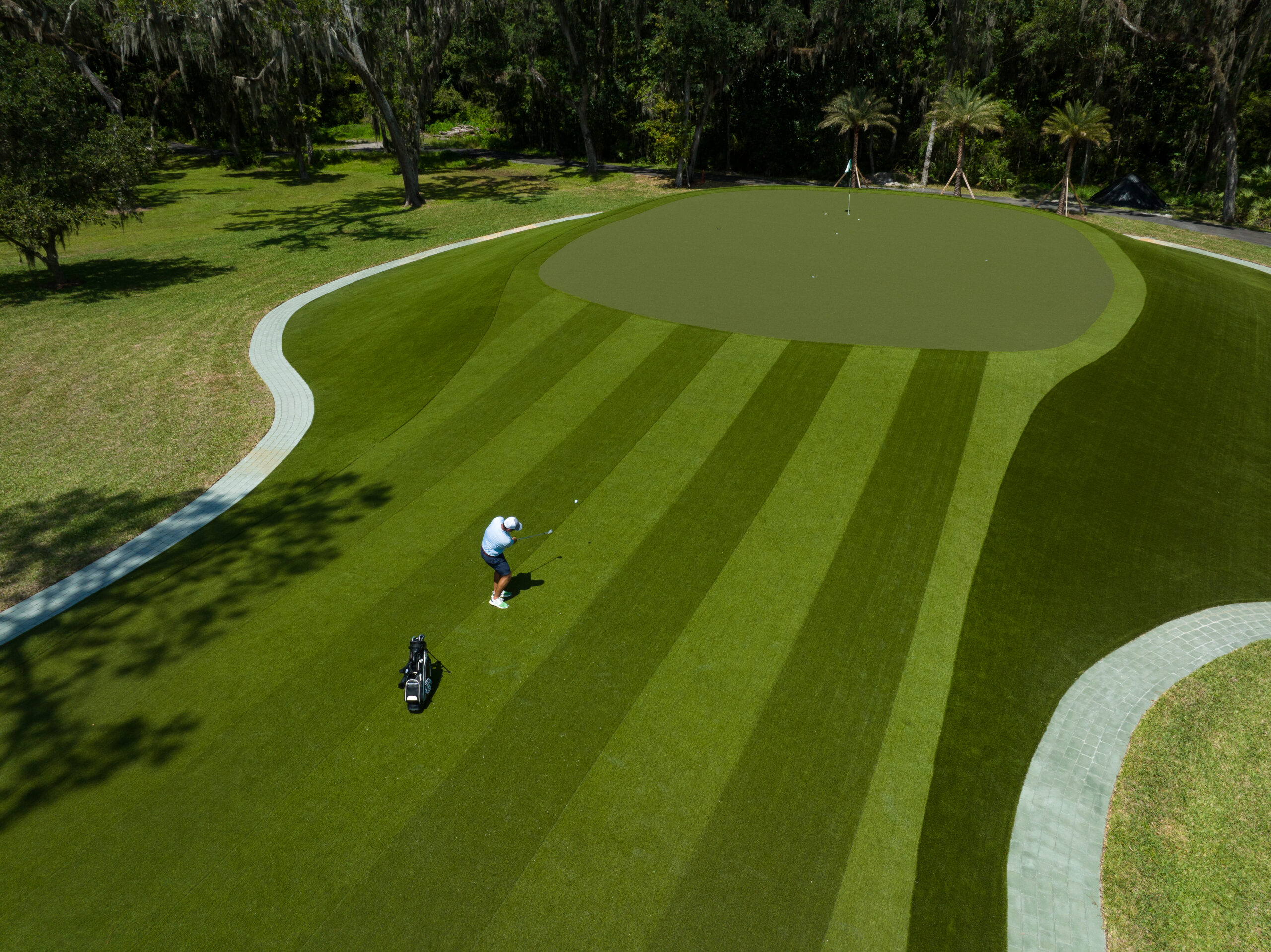 SYNLawn Golf custom putting green SYNLawn Golf custom New Jersey putting green